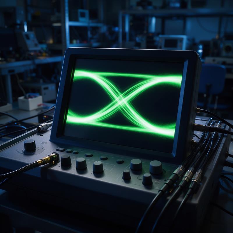 Oscilloscope screen for PCBA